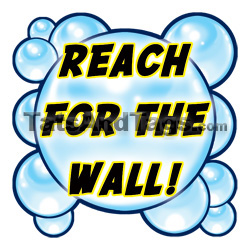 Reach for the Wall temporary tattoo