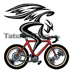 Angel Bicycle Tattoo