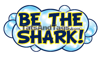 be the shark swim temporary tattoo