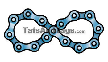 infinity chain temporary tattoo