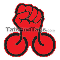 bike power bicycle temporary tattoo