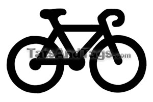 black bike temporary tattoo