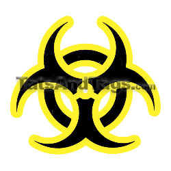 biohazard temporary tattoo