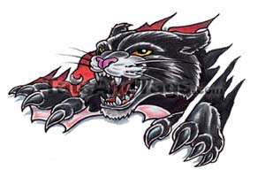 black panther temporary tattoo