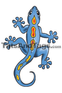 blue gecko temporary tattoo
