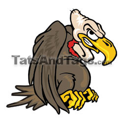 buzzard temporary tattoo