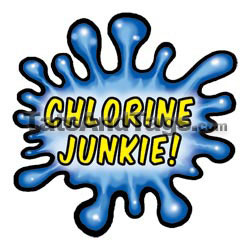 chlorine junkie  temporary tattoo