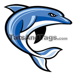 dolphin temporary tattoo