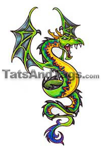 dragon temporary tattoo
