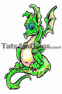 dragon temporary tattoo