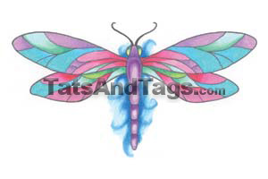 dragonfly temporary tattoo