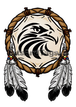 eagle dream catcher temporary tattoo