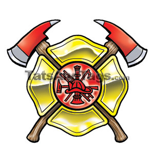 fire department temporary tattoo