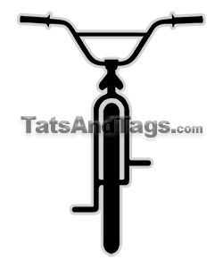 forward bmx bicycle temporary tattoo
