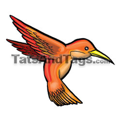 hummingbird temporary tattoo