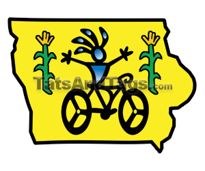 Iowa victory bike temporary tattoo