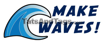 Make Waves temporary tattoo