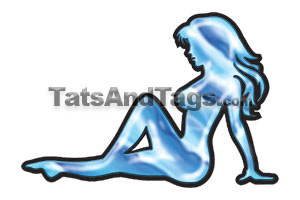 mud flap girl temporary tattoo