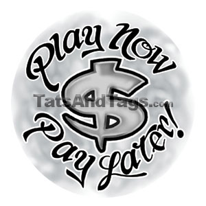 play now pay later temporary tattoo