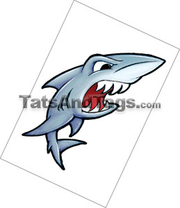 shark temporary tattoo