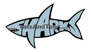 shark temporary tattoo design
