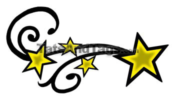 Shooting Star Temporary Tattoo