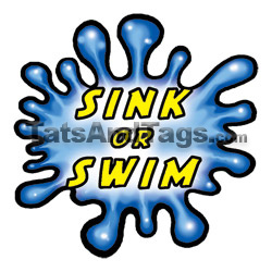 Sink or Swim Temporary Tattoo