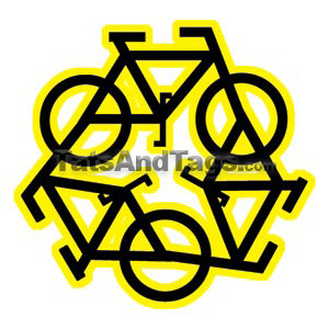 Tri Bicycle Temporary Tattoo