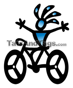 Kokopelli Victory Bicycle Tattoo
