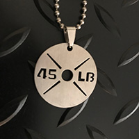 45 lb plate pendant