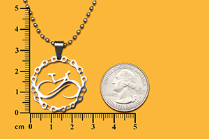 infinity mountain bike pendant