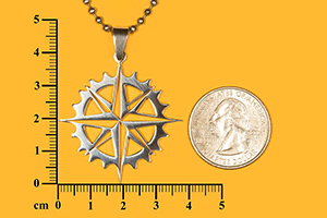 compass star pendant