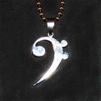 Bass Clef Pendant