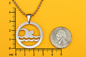 swimmer pendant