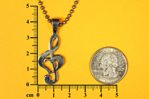 Treble Clef Heart Pendant