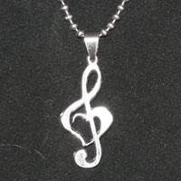 treble clef heart temporary tattoo