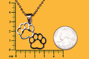 paw print pendant