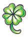 Clover temporary tattoo