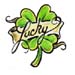 Lucky Clover temporary tattoo