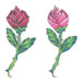 Rose temporary tattoo