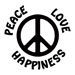 Peace Love Happiness Tattoo
