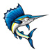 Sailfish temporary tattoo