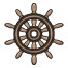 ships wheel temporary tattoo