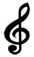 treble clef temporary tattoo