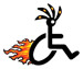 wheel chair racer temporary tattoo