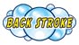 back stroke swimming temporary tattoo