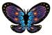 Blue Butterfly temporary tattoo