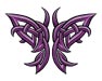 Purple Celtic Butterfly temporary tattoo