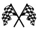 checker flag y temporary tattoo