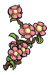 Cherry Blossums temporary tattoo